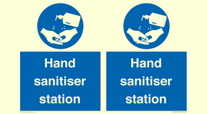 Hand sanitiser station